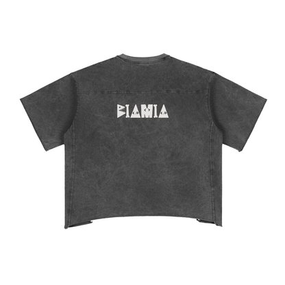 Raw Edge Snow Washed Boxy T-Shirt
