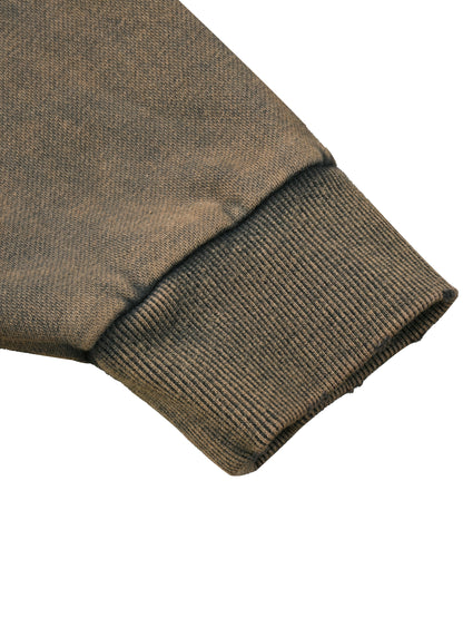 VELTE FRAYED-HEM HOODIE