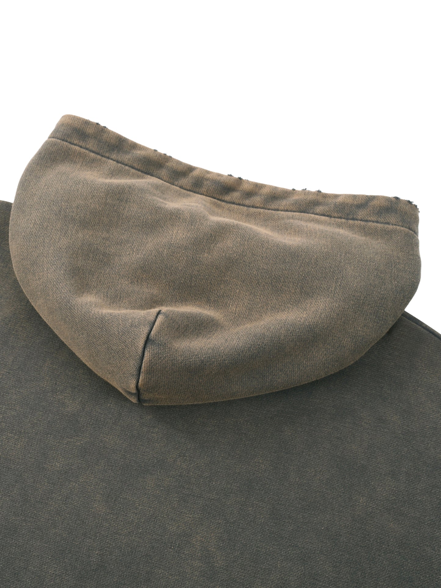 VELTE FRAYED-HEM HOODIE